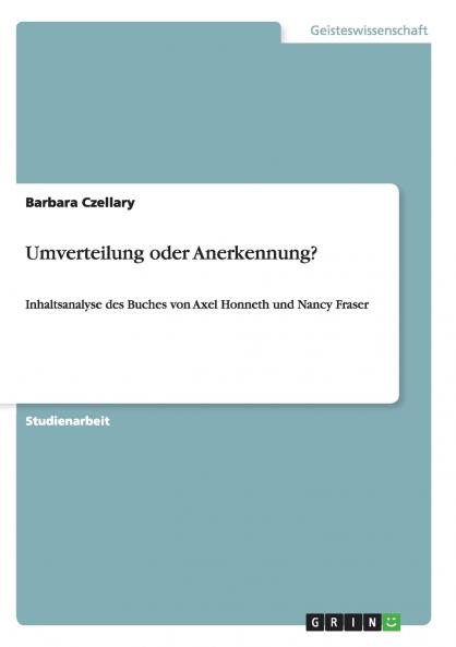 Umverteilung oder Anerkennung?