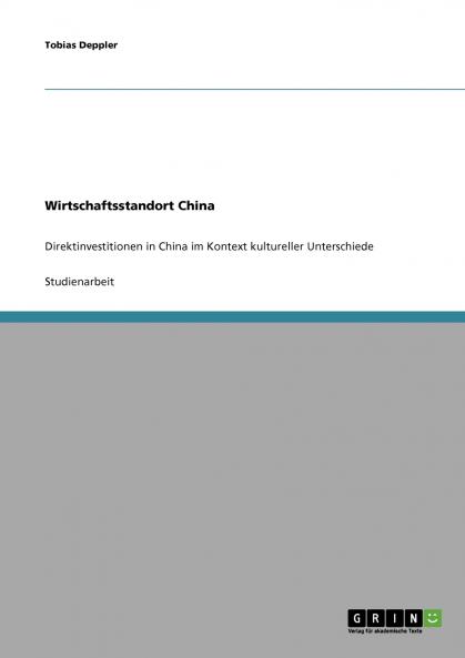 Wirtschaftsstandort China