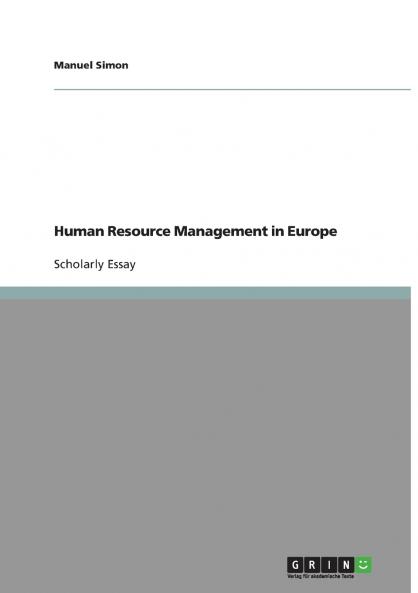 Human Resource Management in Europe