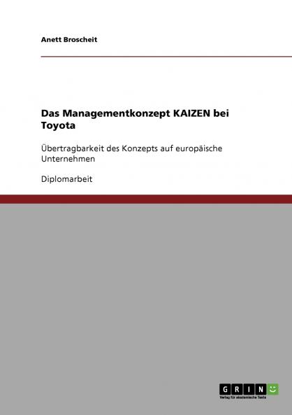 Das Managementkonzept Kaizen bei Toyota