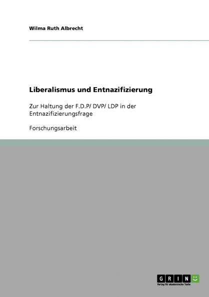 Liberalismus und Entnazifizierung