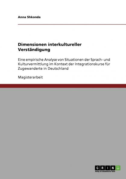 Dimensionen interkultureller Verständigung