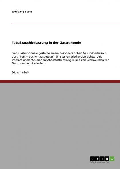 Tabakrauchbelastung in der Gastronomie