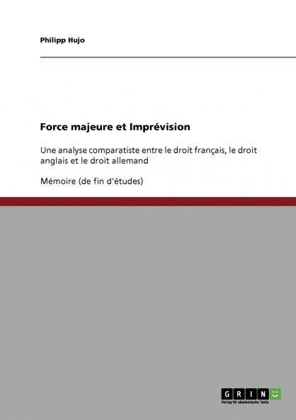Force majeure et Imprévision