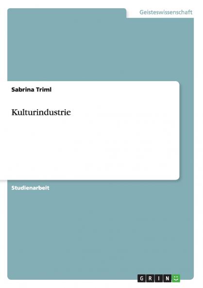 Kulturindustrie