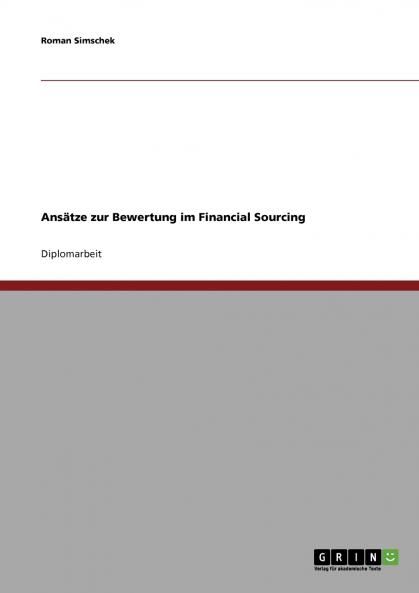 Ans��tze zur Bewertung im Financial Sourcing