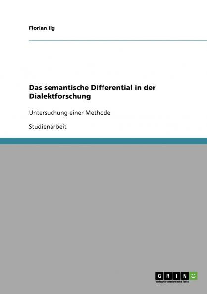 Das semantische Differential in der Dialektforschung