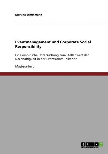 Eventmanagement und Corporate Social Responsibility
