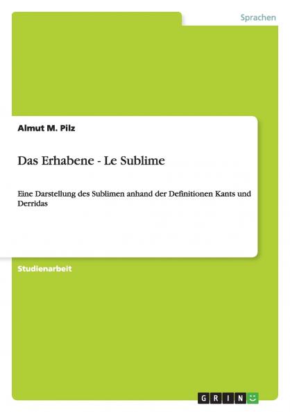 Das Erhabene - Le Sublime