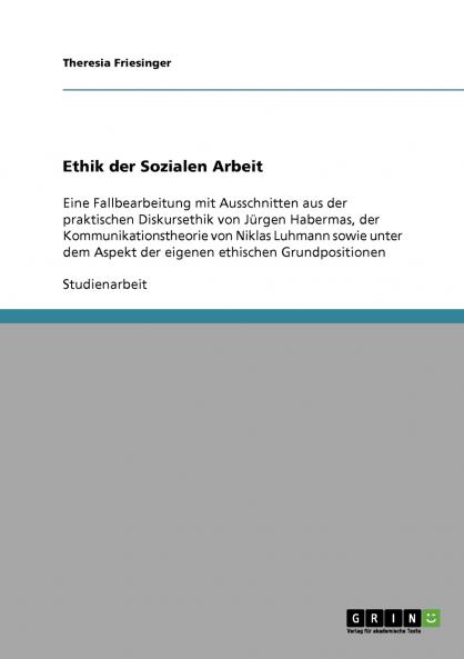 Ethik der Sozialen Arbeit