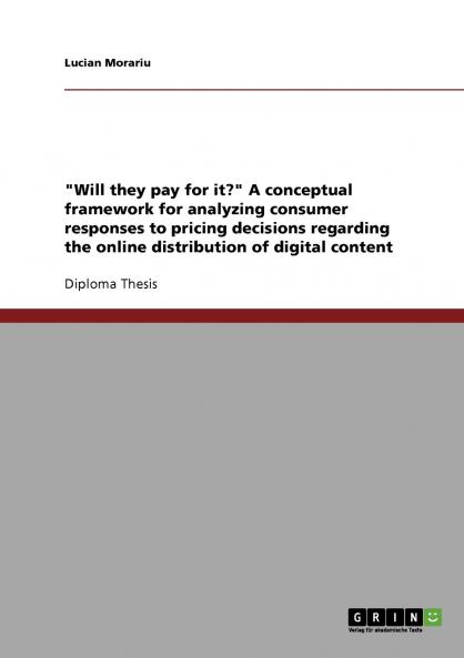 Will they pay for it? A conceptual framework for analyzing consumer responses to pricing decisions regarding the online distribution of digital content