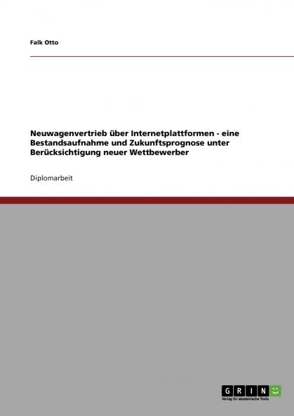 Neuwagenvertrieb über Internetplattformen