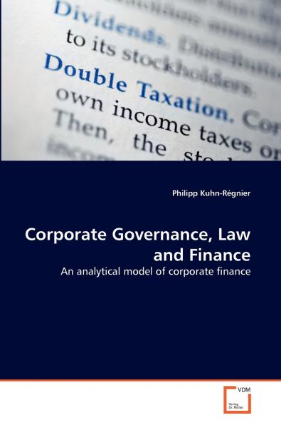 Corporate Governance Law and Finance