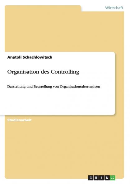 Organisation des Controlling