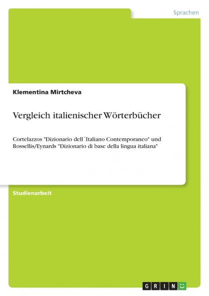 Vergleich italienischer Wörterbücher