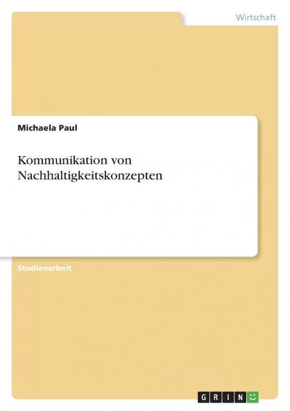 Kommunikation von Nachhaltigkeitskonzepten