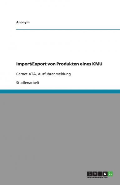 Import/Export von Produkten eines KMU