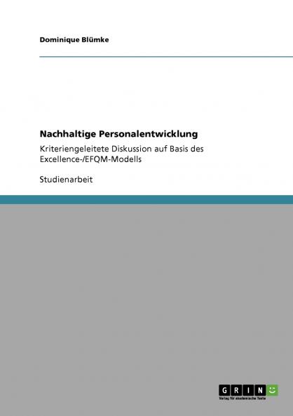 Nachhaltige Personalentwicklung