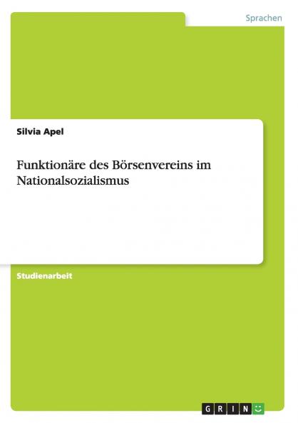Funktion��re des B��rsenvereins im Nationalsozialismus