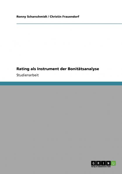 Rating als Instrument der Bonitätsanalyse