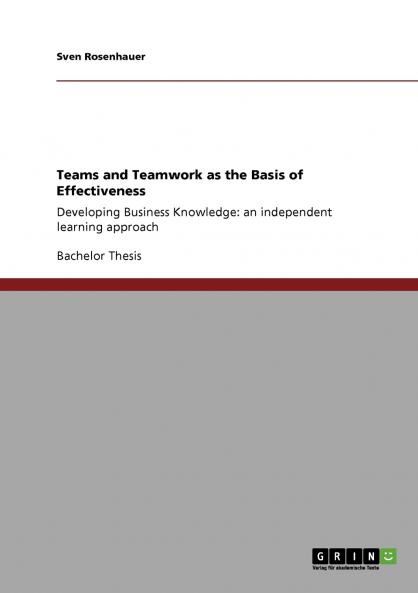 Teams and Teamwork as the Basis of Effectiveness