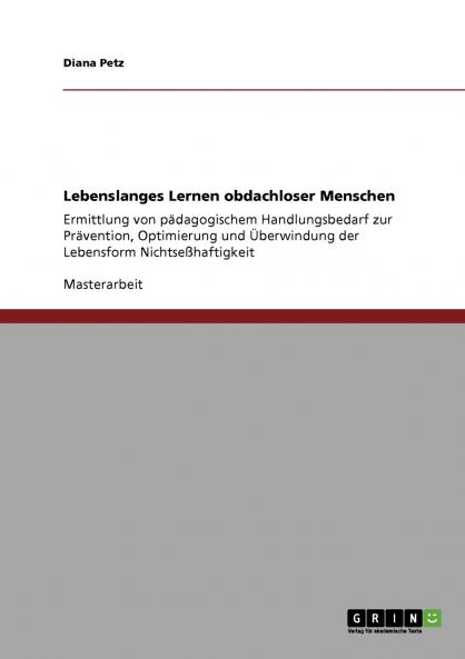 Lebenslanges Lernen obdachloser Menschen
