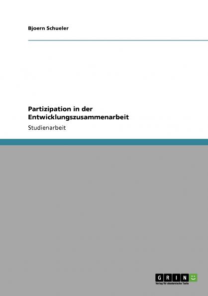 Partizipation in der Entwicklungszusammenarbeit
