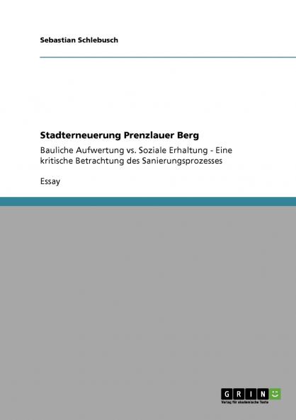 Stadterneuerung Prenzlauer Berg