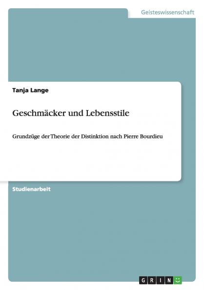 Geschmäcker und Lebensstile