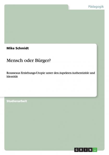 Mensch oder Bürger?
