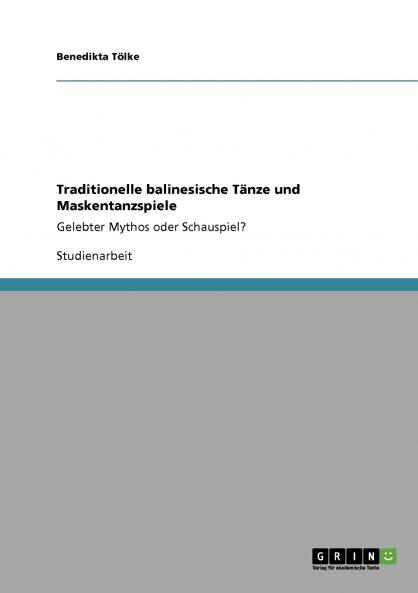Traditionelle balinesische Tänze und Maskentanzspiele