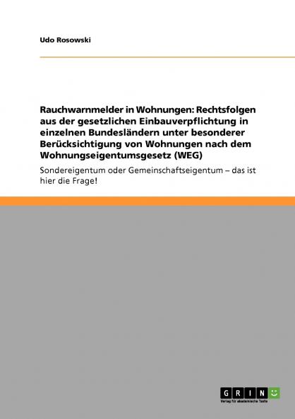 Rauchwarnmelder in Wohnungen