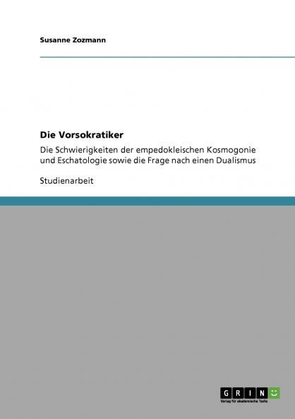 Die Vorsokratiker