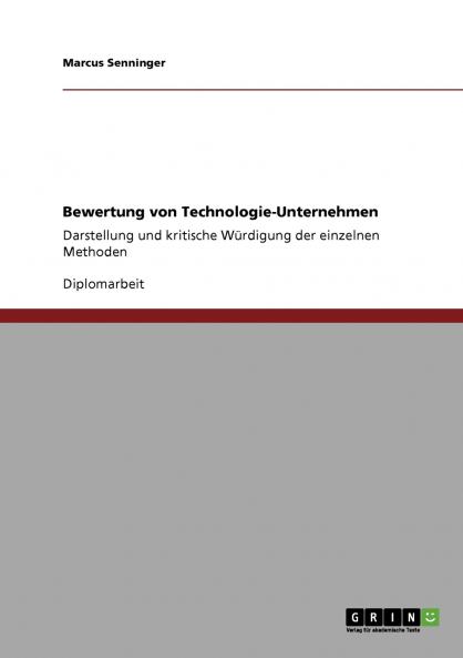 Bewertung von Technologie-Unternehmen