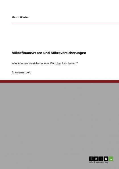 Mikrofinanzwesen und Mikroversicherungen
