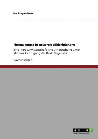 Thema Angst in neueren Bilderbüchern