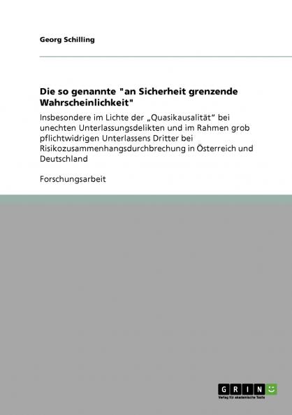 Die so genannte an Sicherheit grenzende Wahrscheinlichkeit