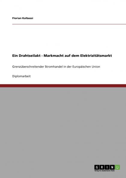 Ein Drahtseilakt - Markmacht auf dem Elektrizit��tsmarkt