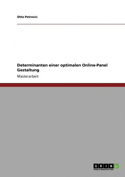 Determinanten einer optimalen Online-Panel Gestaltung