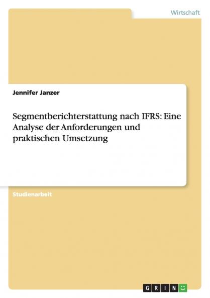 Segmentberichterstattung nach IFRS