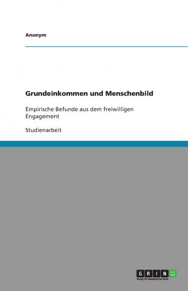 Grundeinkommen und Menschenbild
