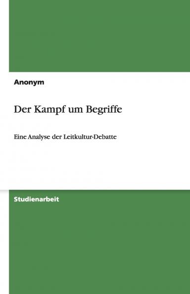 Der Kampf um Begriffe