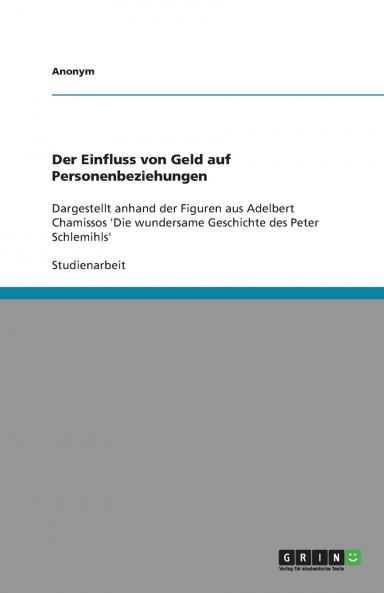 Der Einfluss von Geld auf Personenbeziehungen