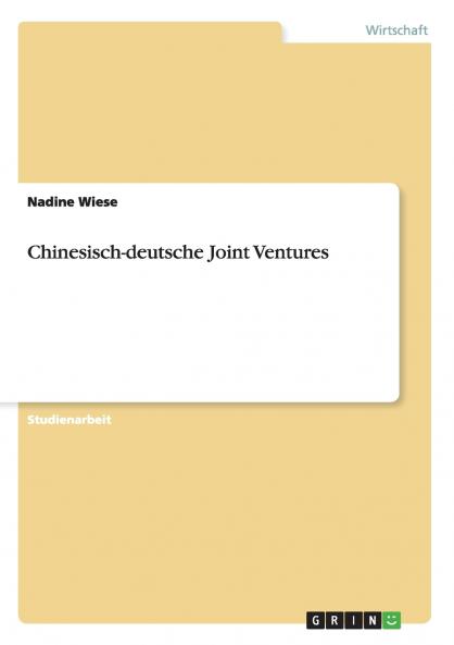 Chinesisch-deutsche Joint Ventures