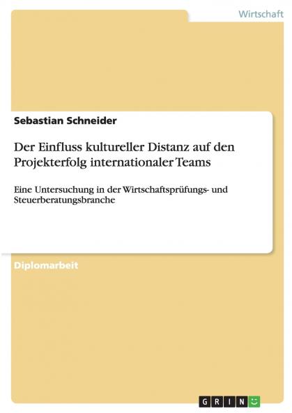 Der Einfluss kultureller Distanz auf den Projekterfolg internationaler Teams
