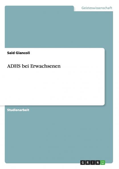 ADHS bei Erwachsenen