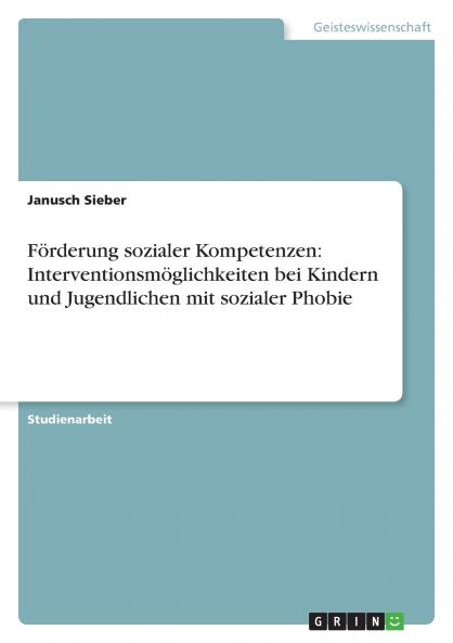 Förderung sozialer Kompetenzen
