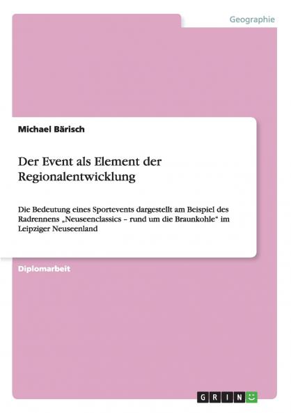 Der Event als Element der Regionalentwicklung
