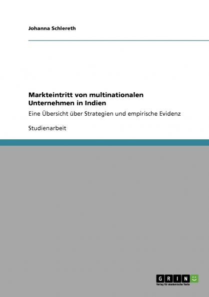 Markteintritt von multinationalen Unternehmen in Indien