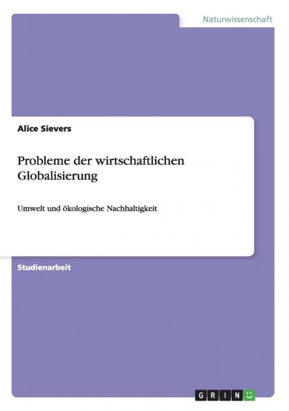 Probleme der wirtschaftlichen Globalisierung